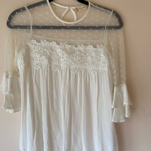 nwt flowy alter’d state blouse with mesh